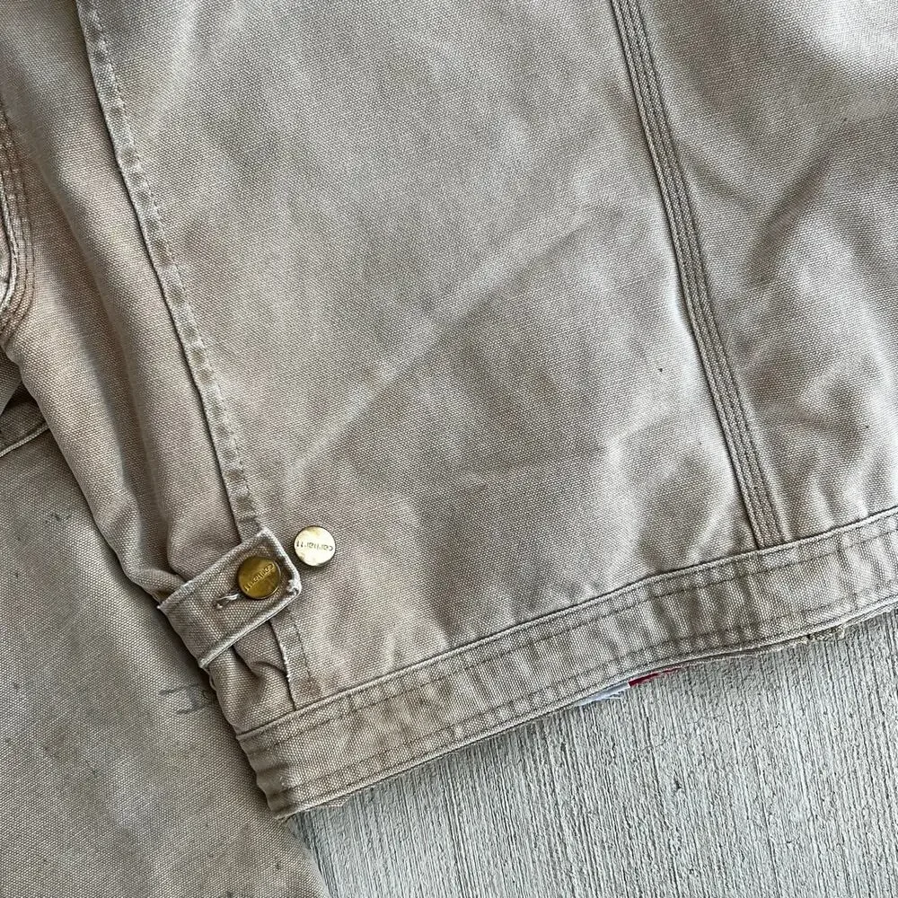 Carhartt cropped detroit style brown work wear jacket